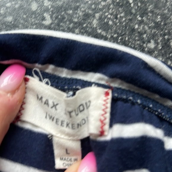 Max studio 💙🤍 palazzo pant size Large - Picture 5 of 7